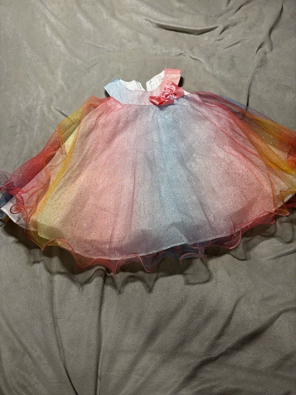 Jessica Ann Toddler Girls Fairy Tutu Dress Size 2T Princess Tulle Skirt Sparkle